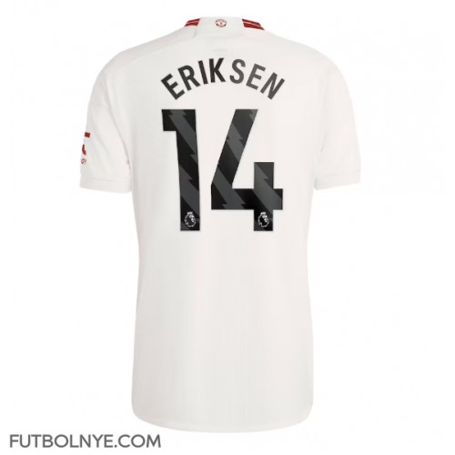 Camiseta Manchester United Christian Eriksen #14 Tercera Equipación 2023-24 manga corta